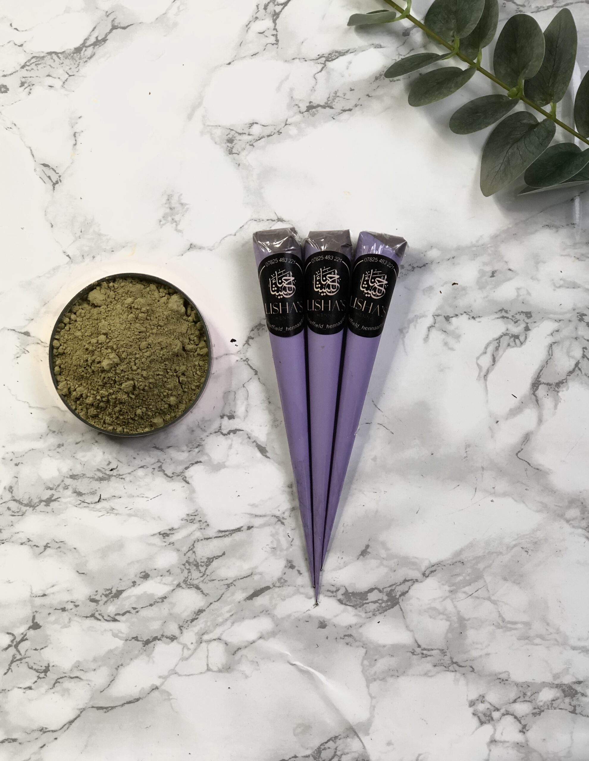 Lavender Oil Henna Cones, Henna Cones with Lavender