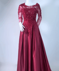 Alternative view of Satin Ball Gown Dress