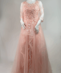 Peach Ball Gown Dress